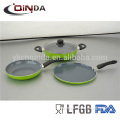Forged aluminum enameled cast iron muffin pan cookware set